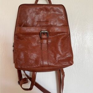 Spikes & Sparrow Brown Leather Backpack